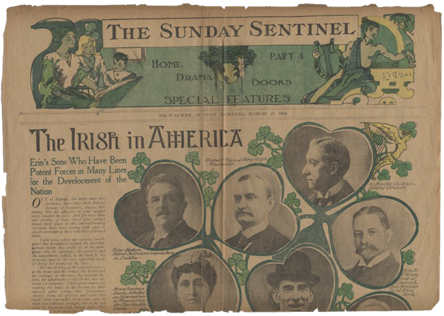 St. Patrick's Day, 1912 - Milwaukee Sunday Sentinel