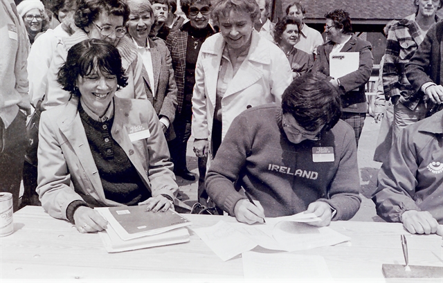 Milwaukee Irish Fest Contract Signing 1981