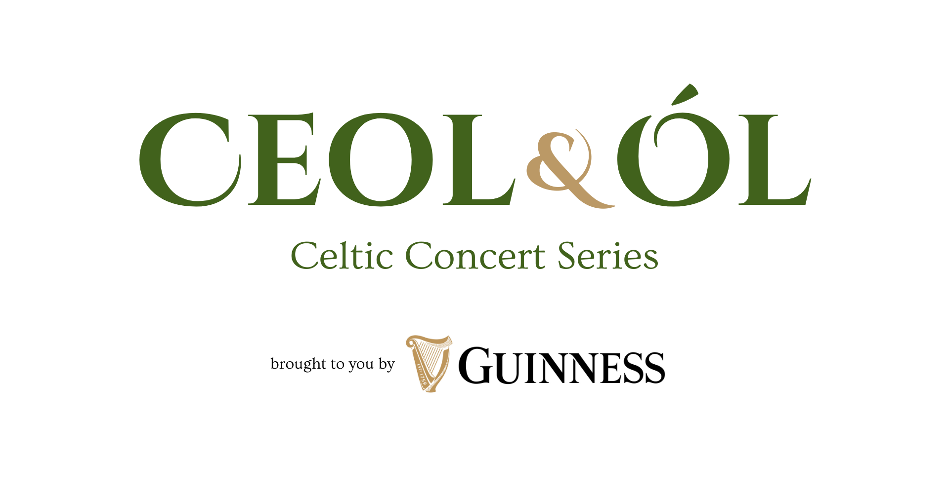 Ceol & Ól concert series brought to you by Guinness